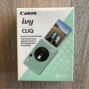 Canon IVY CLIQ Instant Camera & Portable Printer in Mint Green